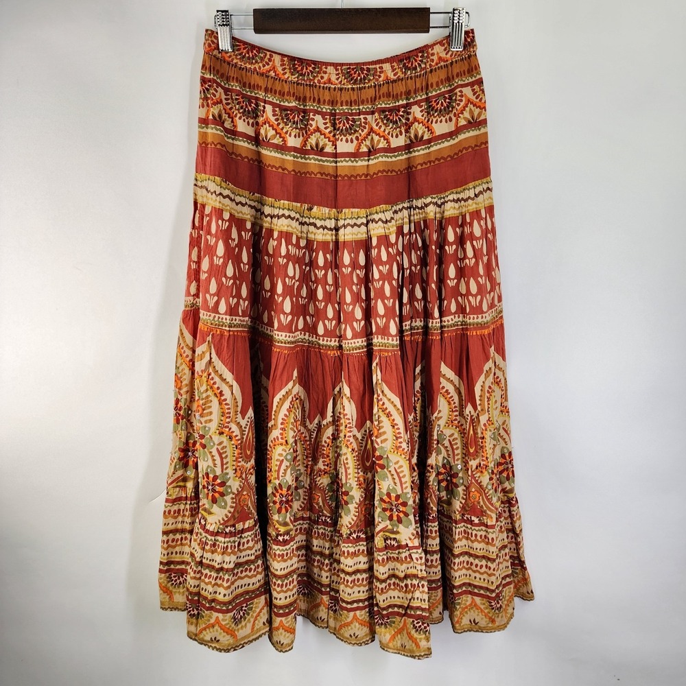 Vintage Phool Maxi Skirt Women's S Bohemian Hippie Festival